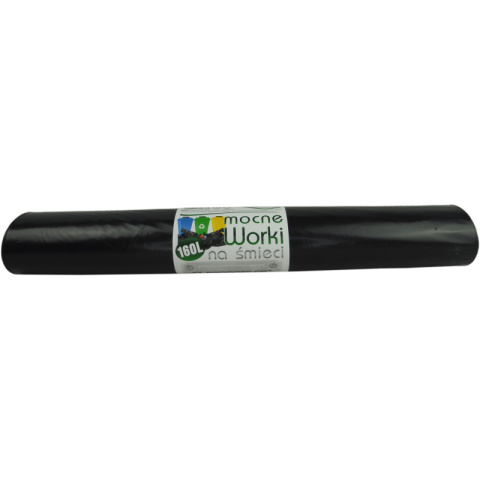 Worki na śmieci 160L Czarnr LDPE